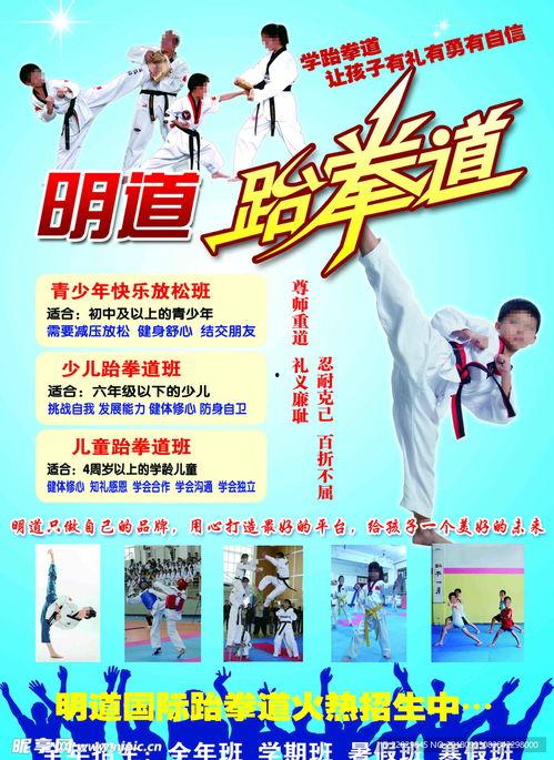 跆拳道宣传图片,传承武道精神，展现力量与美的完美融合
